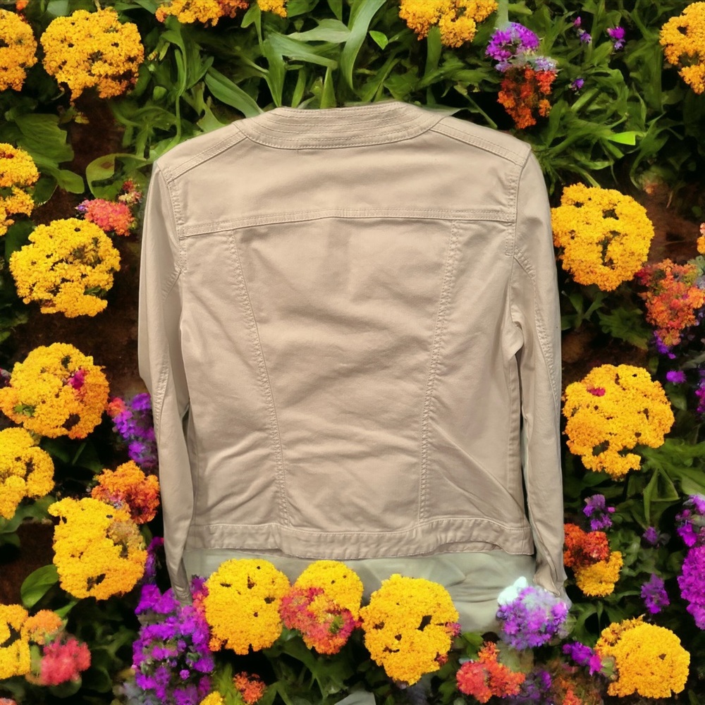 Chico’s White Jean Jacket - Picture 2 of 5